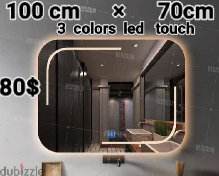 LED TOUCH BATHROOM MIRRORS. مراية حمام 3