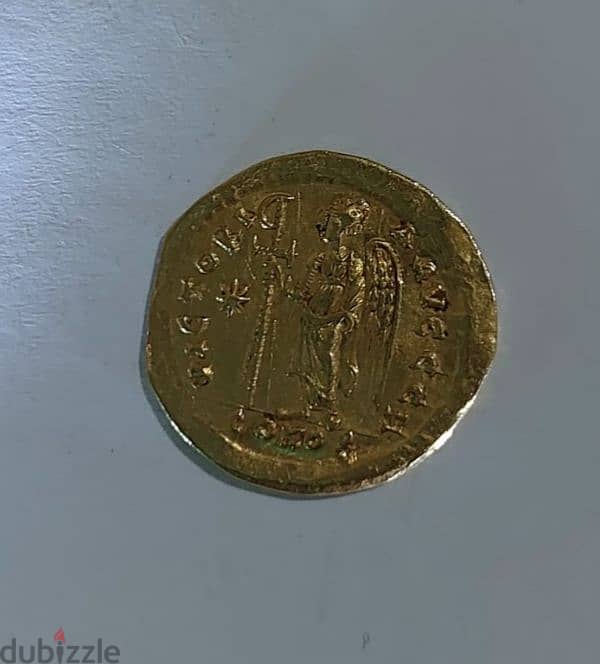 Gold Byzantine Coin Emperor Anastasius 491 _518 AD 1