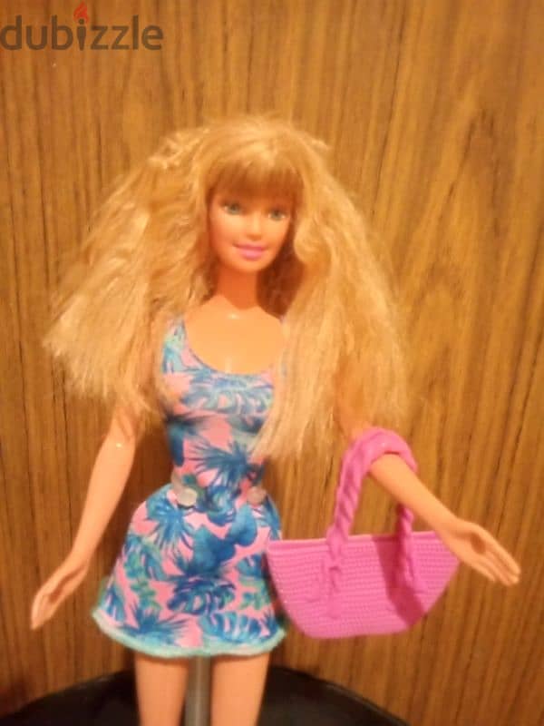 PRETTY FLOWERS Barbie Mattel 1998 as new doll+shoes+bag bend legs=22$ 1