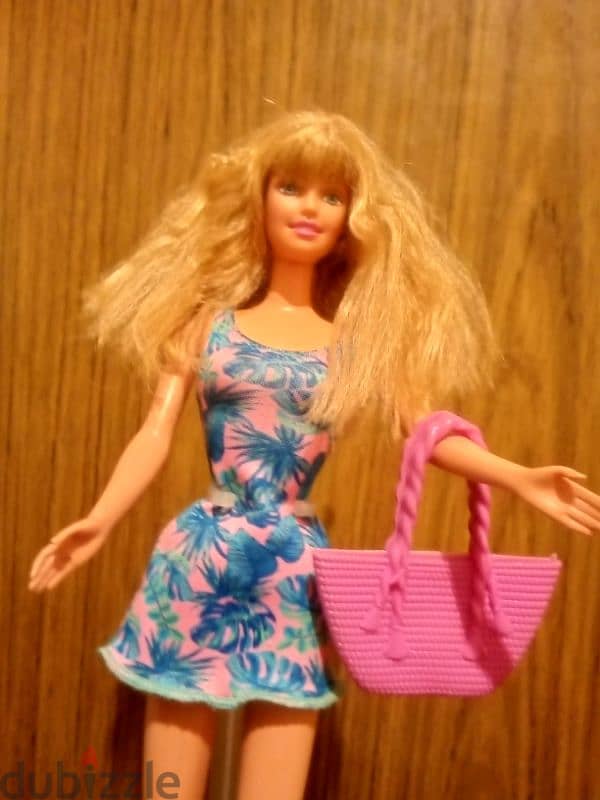 PRETTY FLOWERS Barbie Mattel 1998 as new doll+shoes+bag bend legs=22$ 5