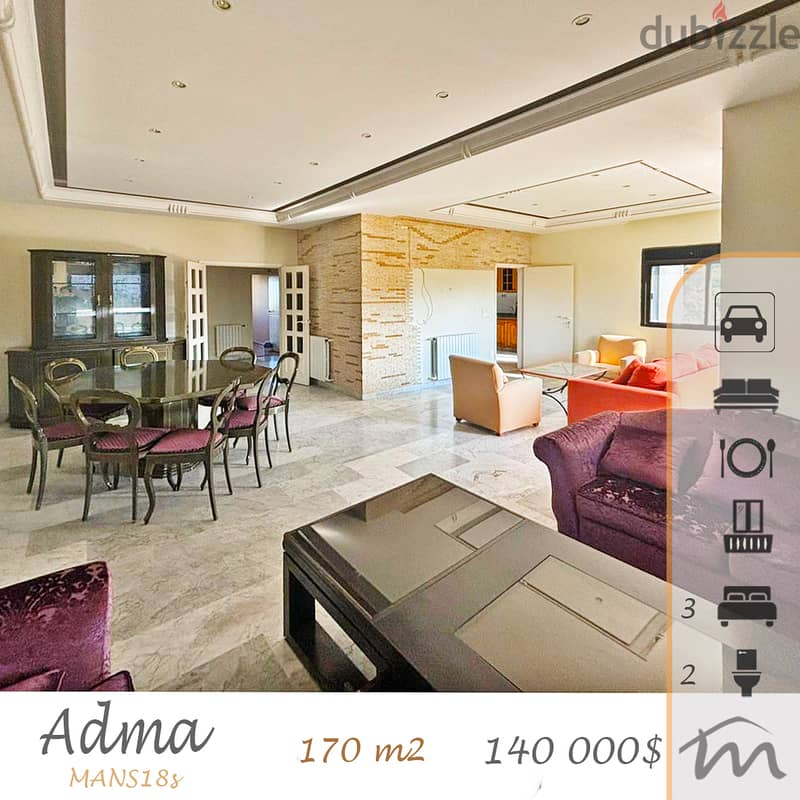 Adma | Catchy Decorated 170m² | 3 Bedrooms Apartment | Balconies 0