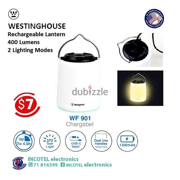 Rechargeable LED Lantern dual mode 2