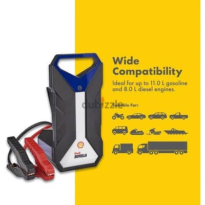 Shell Heavy Duty Performance Portable Jump Starter 24,000 mAh SH924