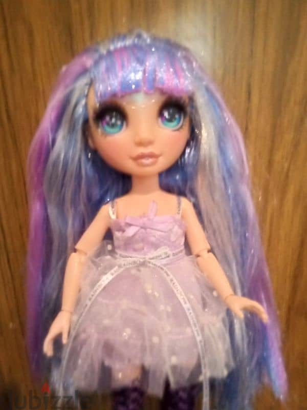 VIOLET WILLOW RAINBOW HIGH Great PURPLE Flexible doll +Own dress+Boots 1