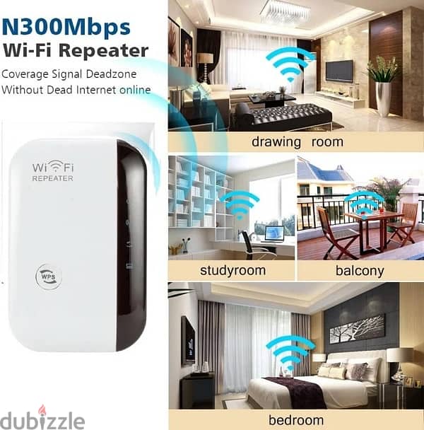 WiFi Range Extender - Internet Booster & Wireless Signal Repeater 2