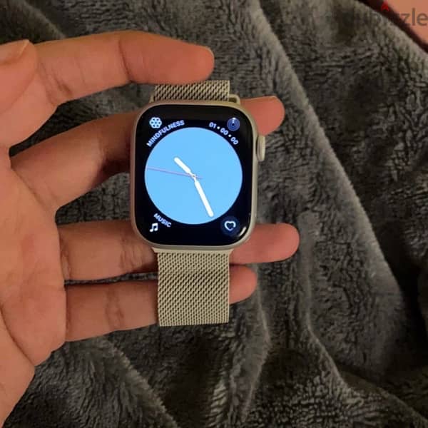 apple watch series 8 45mm batt 99% ktir ndifi ma3 box w kel 8rada 0