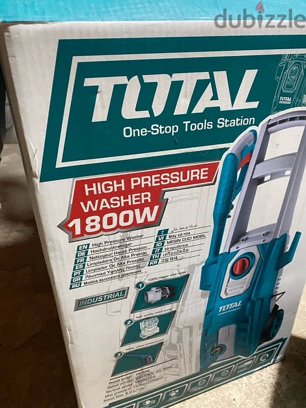 Total HIGH PRESSURE WASHER 1800W  + HAD1703 Polisher 2