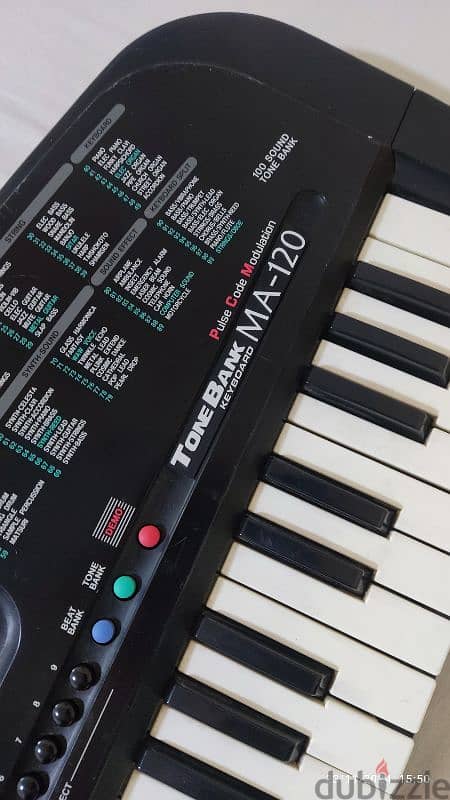 Casio keyboard MA-120 used in great condition 1