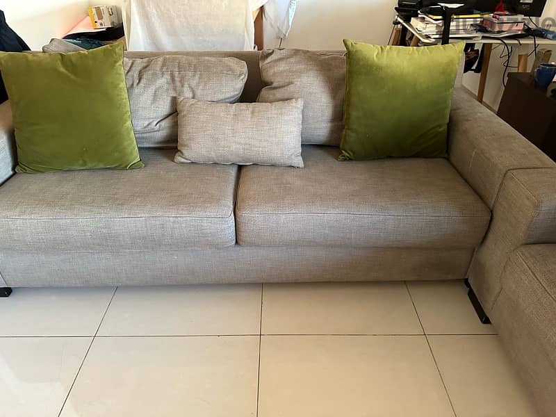 2 Sofas including pillows 1