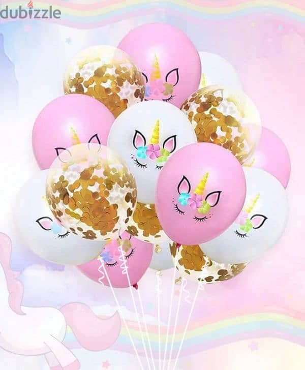 sweet unicorn birthday decoration 7