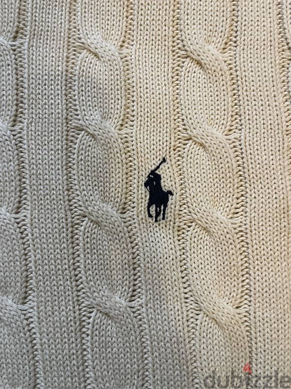 !OFFER! beige+black knit cable ralph lauren 3