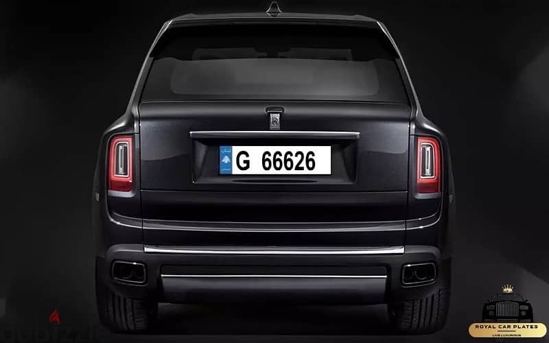 G 66626 Special car plate number for sale 2