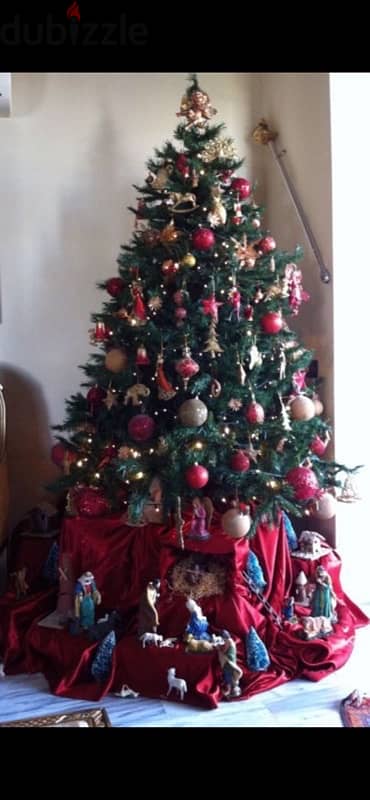 Christmas tree with decoration 0