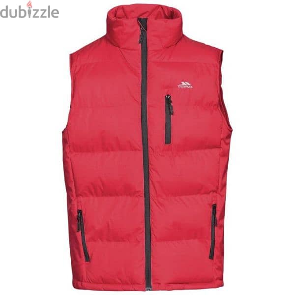 Trespass Padded Waterproof Clasp Gilet Vest Red 4