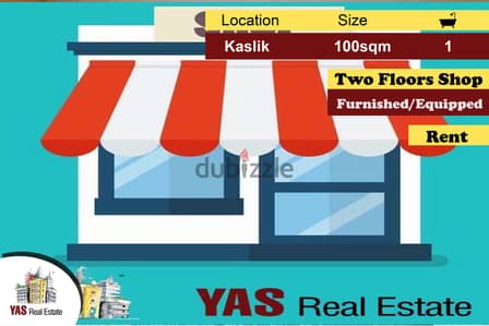 Kaslik 100m2 | Shop | Rent | Furnished/Equipped | Ideal Investment|EH