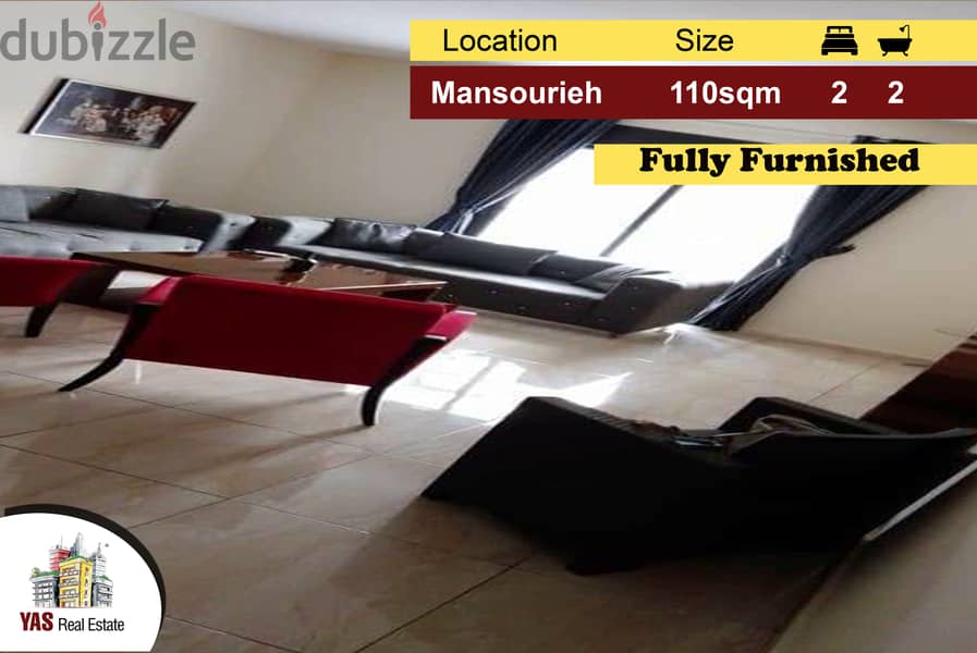 Mansourieh 110m2 | Well Maintained | Lighted | Furnished | Catch | PA 0