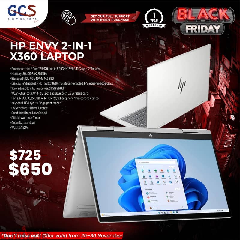 HP Envy 2-in-1 x360 Laptop 0