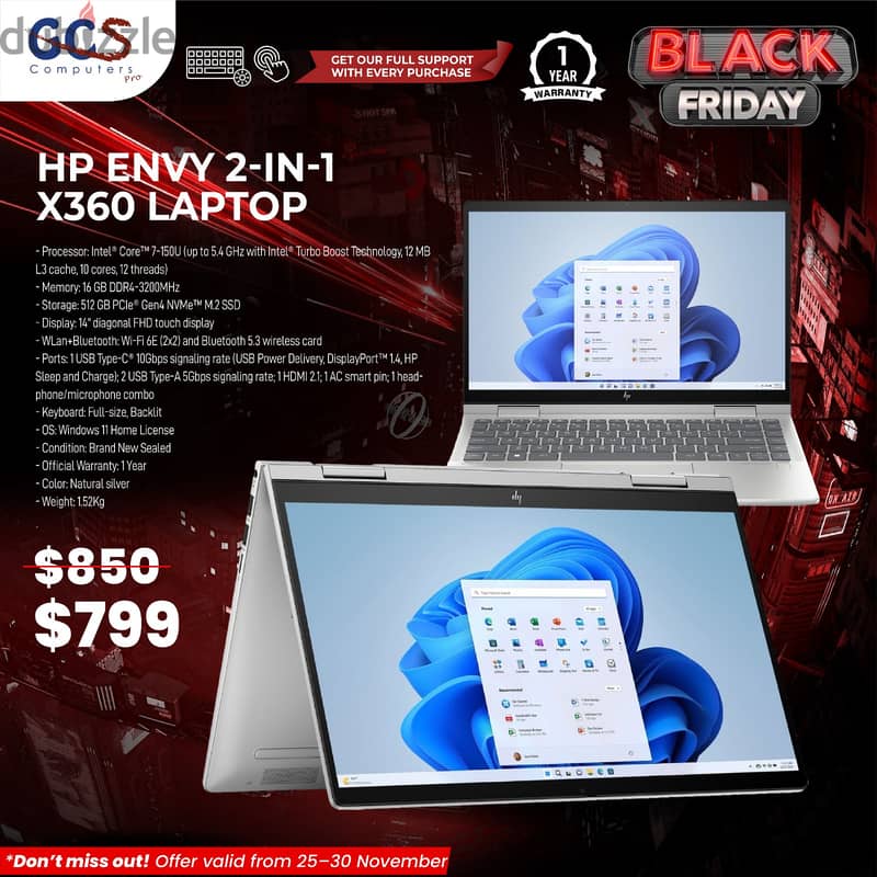 HP Envy 2-in-1 x360 Laptop 0