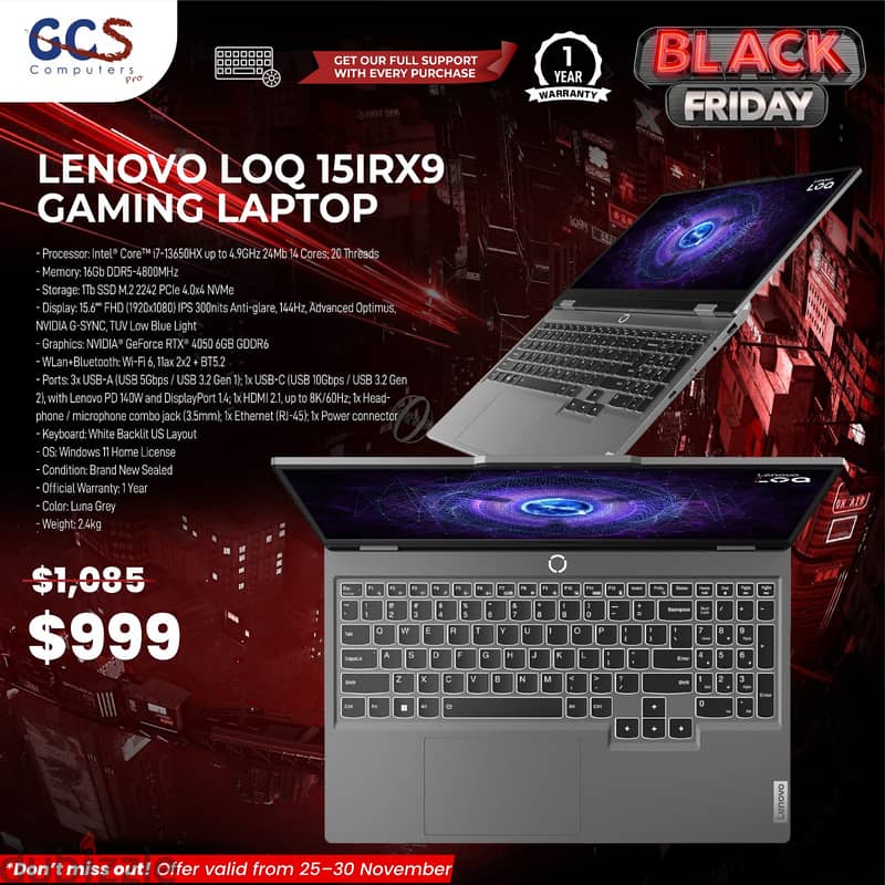 Lenovo LOQ 15IRX9 Gaming Laptop 0