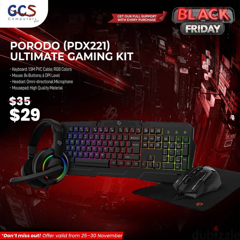 Porodo (PDX221) Ultimate Gaming Kit 0