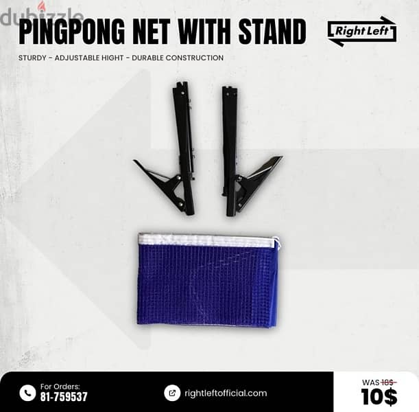 Ping pong stand with net 1