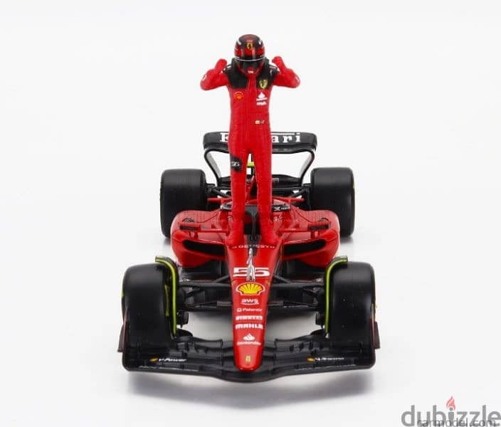 Ferrari SF23 (Carlos Sainz Jr #55) diecast car model 1:24 5