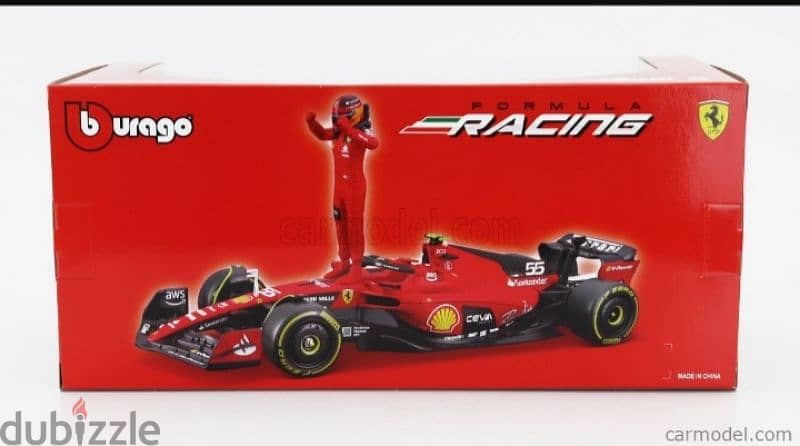 Ferrari SF23 (Carlos Sainz Jr #55) diecast car model 1:24 10