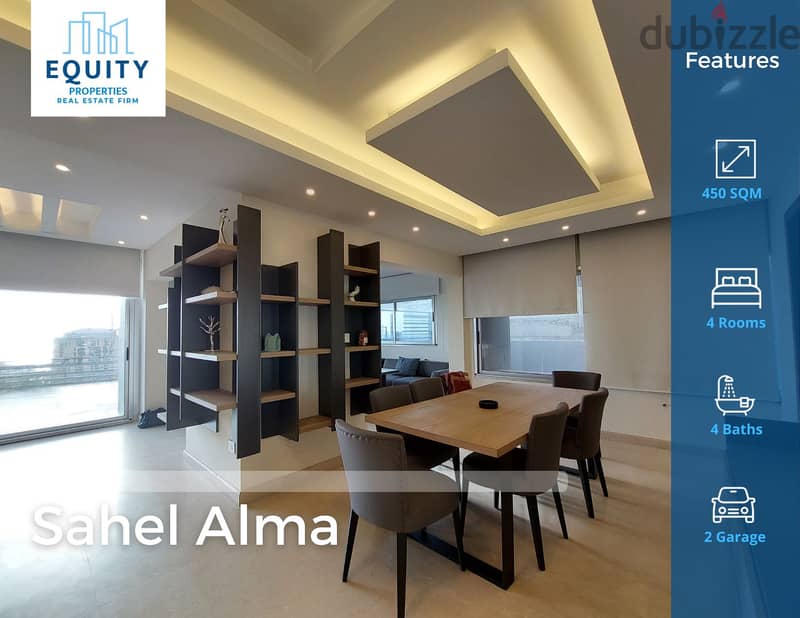 350 SQM apartment + 100 Terrace For Rent In Sahel Alma #RB68468 0