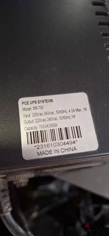 pce ups 700VA/360W 1