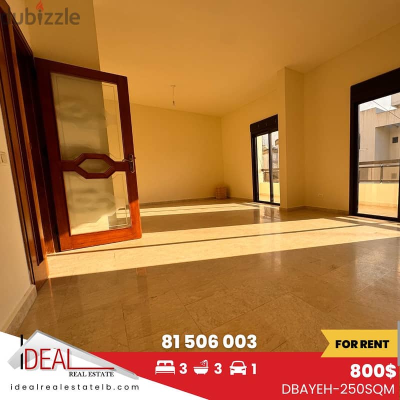 250 sqm Semi- furnished duplex for rent in Dbayeh REF#KZ306 0