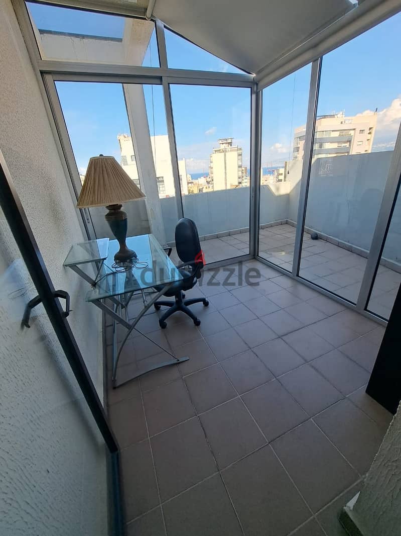 Achrafieh Furnished apartment + terrace panoramic view of Beirut #6406 0