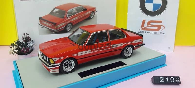 Diecast BMW Alpina c1 2.3 1980 نموذج سيارة 1:18 scale 0