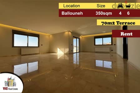 Ballouneh 350m2 | Duplex | Rent |Panoramic Sea View |Prime Location|KS