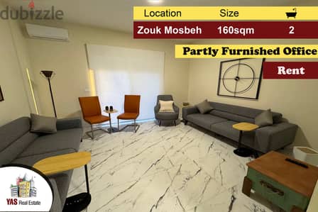 Zouk mosbeh 160m2 | Office | Partly Furnished | Rent | CN |