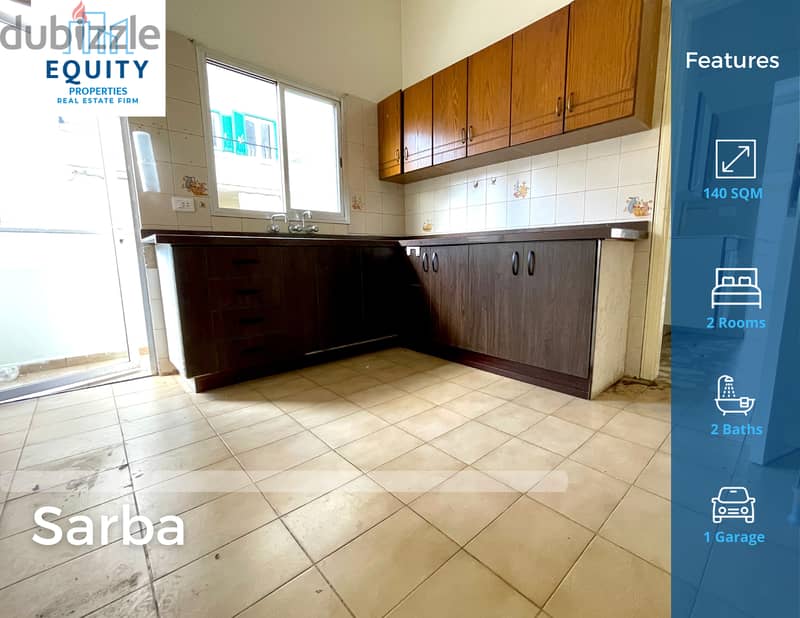 140 SQM Apartment For Sale In Sarba شقة للبيع في صربا #RK114877 0