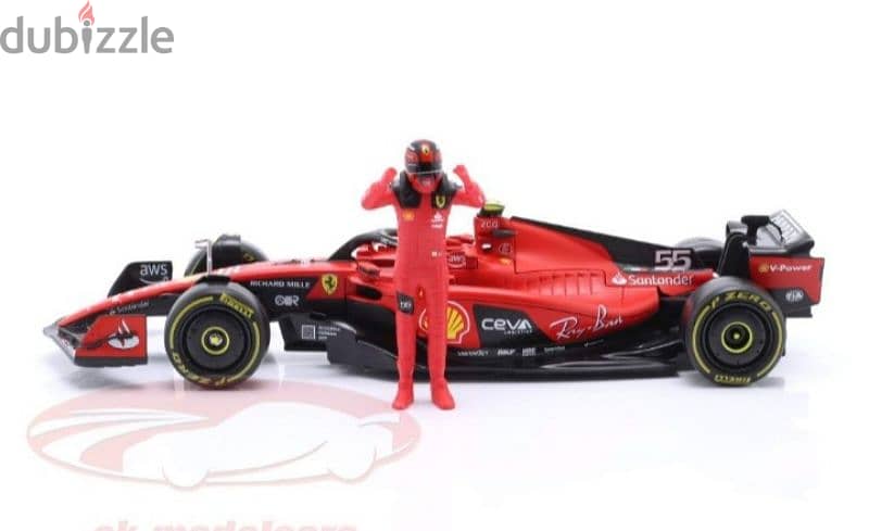 Ferrari SF23 (Carlos Sainz Jr #55) diecast car model 1:24 2