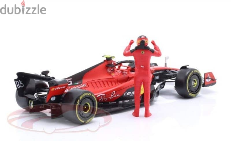 Ferrari SF23 (Carlos Sainz Jr #55) diecast car model 1:24 3