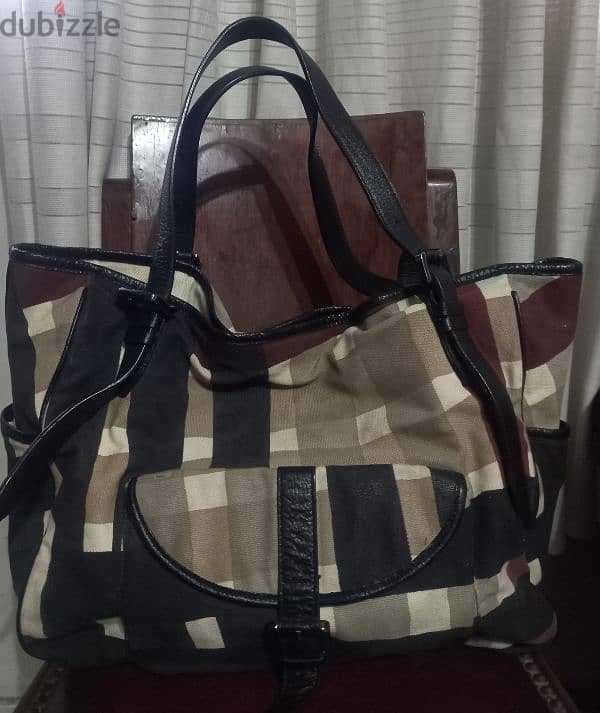 burberry canvas &leather 1