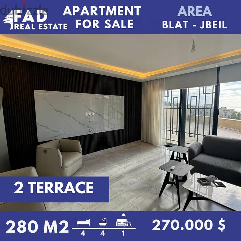 Apartment For Sale in Blat Jbeil شقة للبيع في بلاط جبيل 0