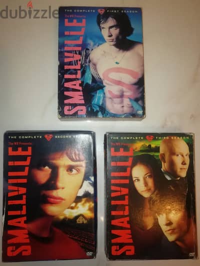 Smallville series on original DVDs seasons 1 to 7