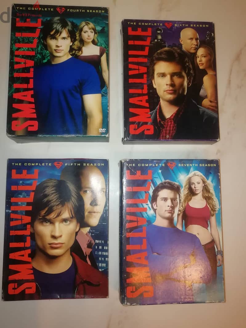 Smallville series on original DVDs seasons 1 to 7 1