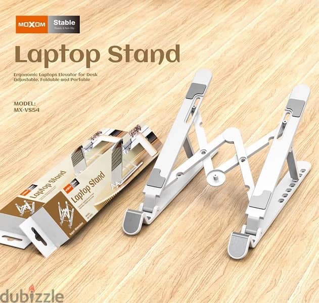 Moxom MX-VS54 Super Dimension Laptop Stand: Ergonomic, Adjustable 0