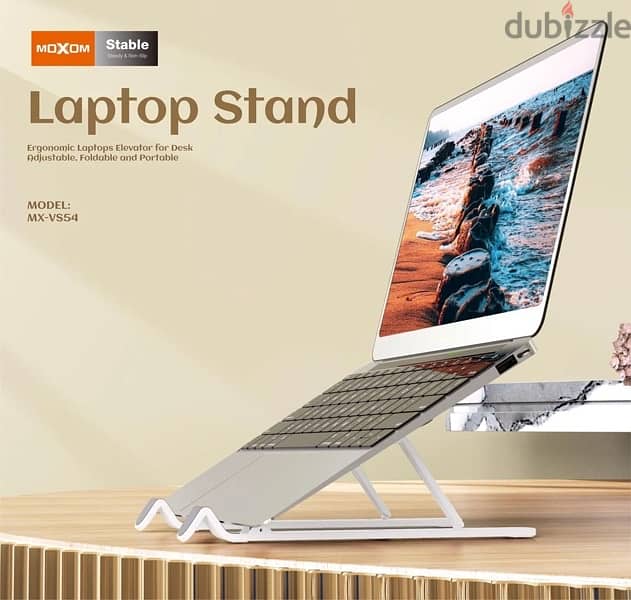 Moxom MX-VS54 Super Dimension Laptop Stand: Ergonomic, Adjustable 1