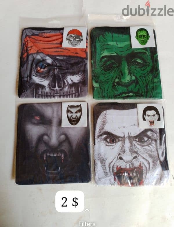 face painting , face mask, blood Dracula, ,monster hands 2