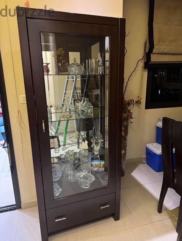 Glass Wooden Cabinet 0