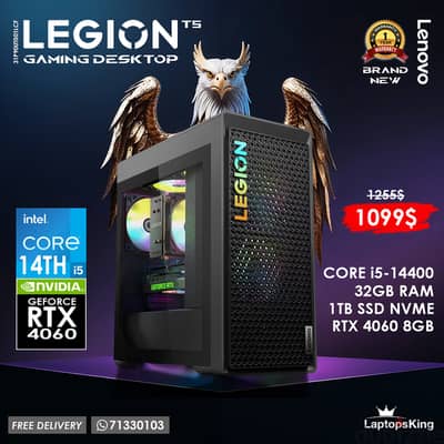 LENOVO LEGION T5 31P90UT001LCF CORE i5-14400 RTX 4060 GAMING DESKTOP