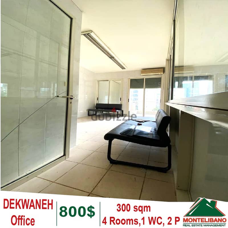 300 Sqm Office For Rent in Dekwaneh - Mkalles !! 0