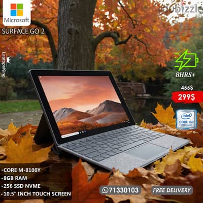 MICROSOFT SURFACE GO 2 CORE M-8100Y 10.5" PIZEL SENSE TOUCH LAPTOP