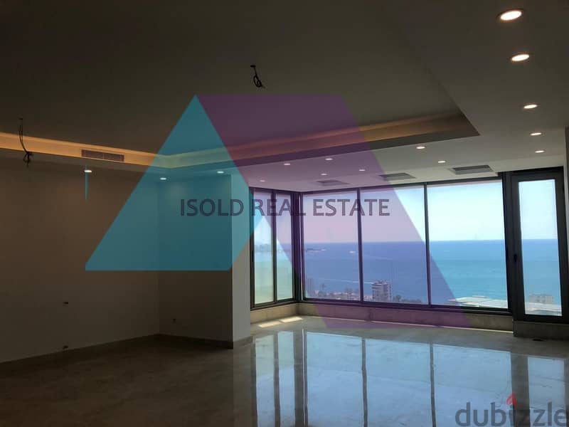 Brand new decorated 200 m2 apartment having an open sea view for sale 0