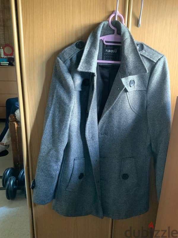 grey coat from turkey size small 0